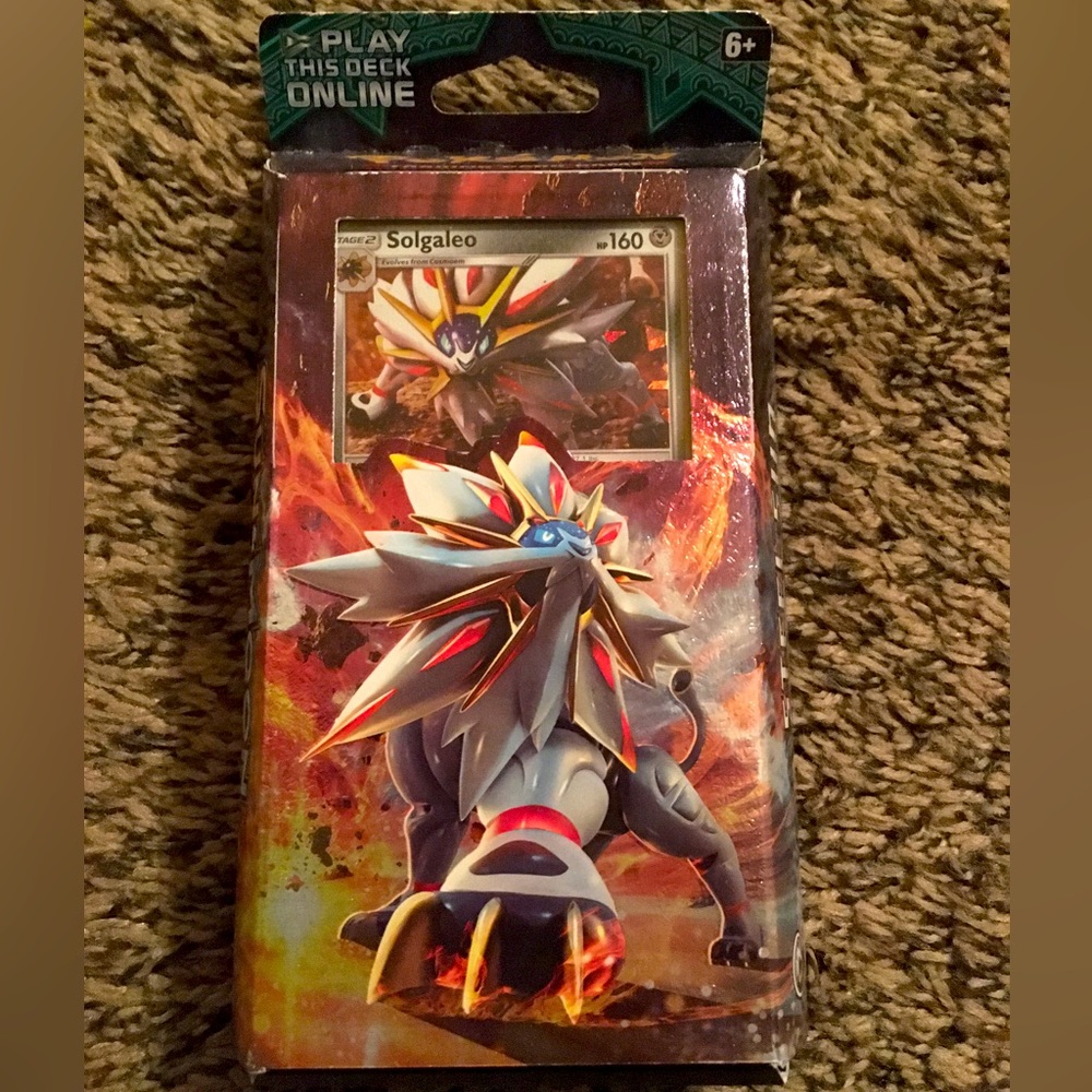 Pokémon ☀️Sun and Moon 🌙 GUARDIANS Rising: Steel Sun Theme Deck. Solgaleo HOLO!